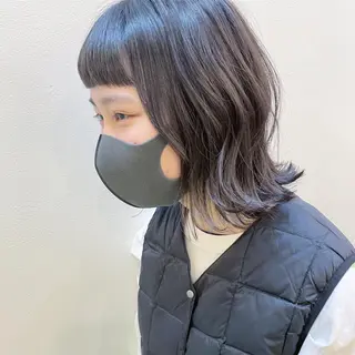 ミディアム カラー 嶋佐 昌大 シマサマオのヘアスタイル