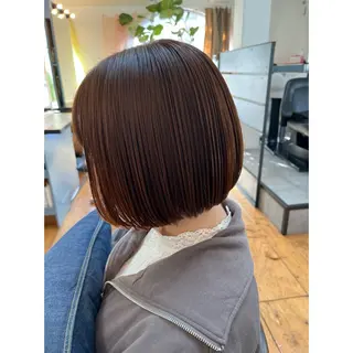 ミディアム カラー Lagom なかだのヘアスタイル