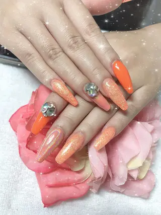 ロング ネイル 《LB》ラブリエ Nail&eyeのマツエク・マツパデザイン