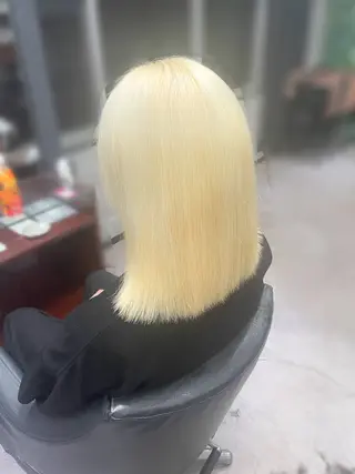 ロング カラー メンズ ハイトーンエクステ 🎩カズキ🎩のヘアスタイル