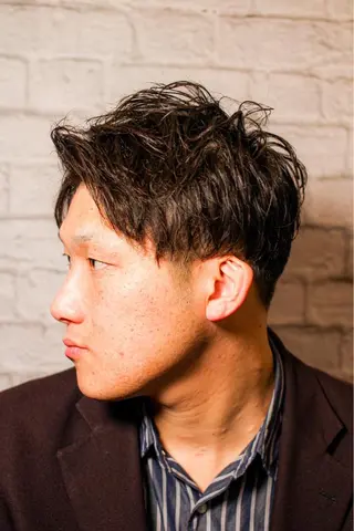 ショート カラー メンズ メンズカット 佐藤優菜のヘアスタイル