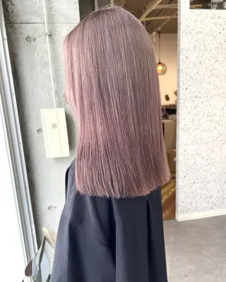 ミディアム カラー ヘアアレンジ lani ブリーチ /ダブルカラーのヘアスタイル