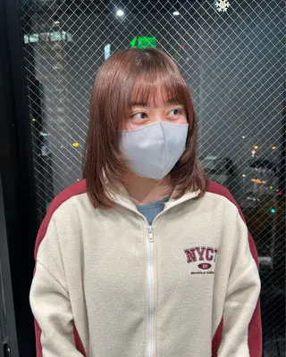 ミディアム 寺川留以 /カットモデル募集中のヘアスタイル