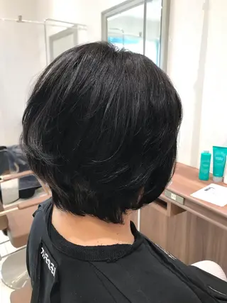 ショート カラー Ash宮前平/パーマ /縮毛矯正/鈴木和也のヘアスタイル