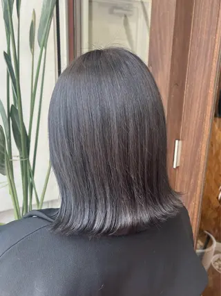 カラー 透明感/低ダメージ インナー🩵角田紗雪のヘアスタイル
