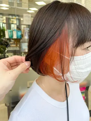 ショート インナーカラー/ ブリーチ/ことねのヘアスタイル