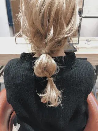 ミディアム ヘアアレンジ mizu🐾 hair braceのヘアスタイル