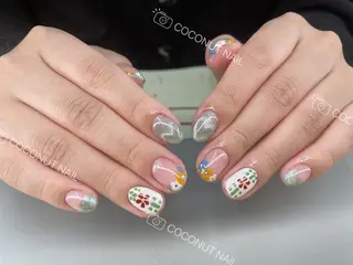 ネイル 神田 ココナッツのネイルデザイン