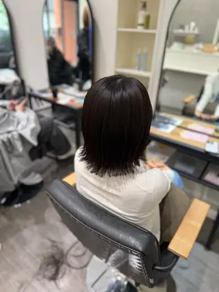 ミディアム 艶髪レイヤー上田 紗也🇰🇷💗のヘアスタイル