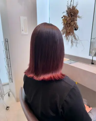 ミディアム カラー 🫧Ai/ ロロネー森ノ宮💖のヘアスタイル