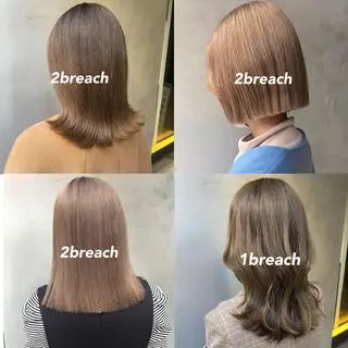 セミロング カラー shiori ﾍﾞｰｼﾞｭｶﾗｰのヘアスタイル