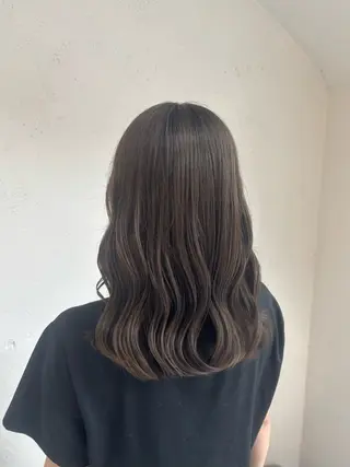 セミロング カラー RIRU 草津のヘアスタイル