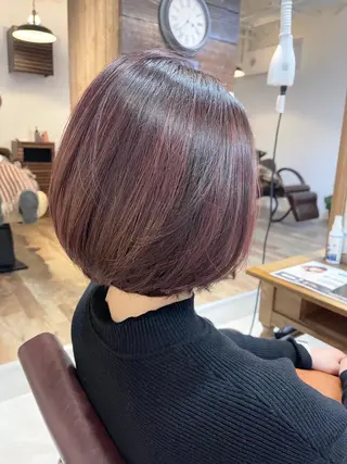 ミディアム カラー メンズ 髪質改善で 憧れの潤艶美髪にのヘアスタイル