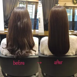 ロング 縮毛矯正&髪質改善 MAILHAIRのヘアスタイル