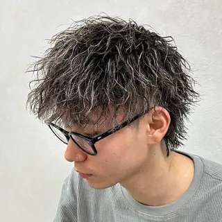 パーマ メンズ men's限定/ 難波/Ryoyaのヘアスタイル