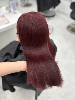 ロング カラー 💖似合わせカラー レイヤー💖縮毛矯正のヘアスタイル