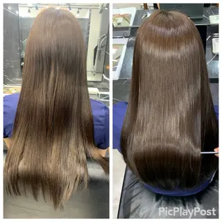 ロング 大西 魁知のヘアスタイル