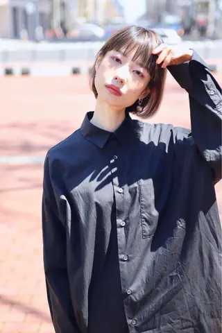 ミディアム 髪質改善酸性縮毛矯正 酸性ストレート◎鈴木のヘアスタイル