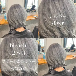 ショート カラー ️💕淡いハイトーン 💕︎︎ひかるのヘアスタイル