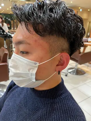 パーマ メンズ ハイトーンカラー🩵 耳ツボジュエリー👂のその他イメージ