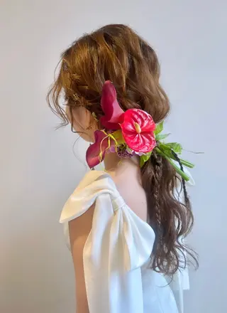 ロング ヘアメイク美容師 ayanoのヘアスタイル