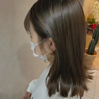 ミディアム カラー UMEDA FIGAROのヘアスタイル