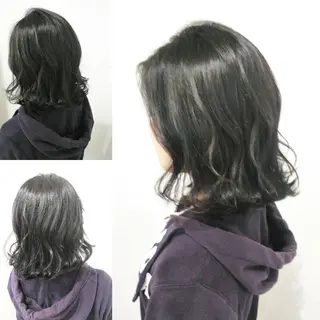 ミディアム カラー パーマ ヘアアレンジ ネイル キッズ メンズ マツエク・マツパ MEGUMI megumiのヘアスタイル