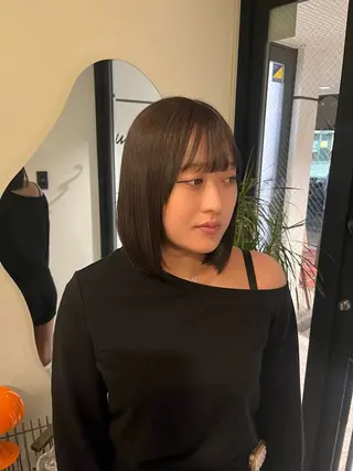 カラー 山本 彩香のヘアスタイル