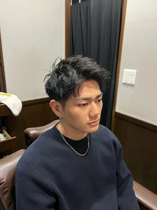 ミディアム 長野 風人のヘアスタイル