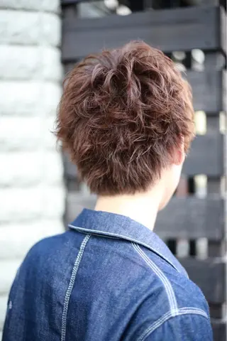 ショート カラー パーマ メンズ 髪質改善💍 natsukiのヘアスタイル