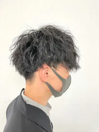 ミディアム パーマ メンズ 【東北メンズヘア1 位受賞🥇】本間祐太のヘアスタイル