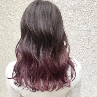 セミロング カラー FERIA梅田🖤 透明感カラー🎀のヘアスタイル
