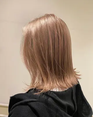 ミディアム カラー 店長✨髪質改善✖️ 透明感カラー／純大のヘアスタイル