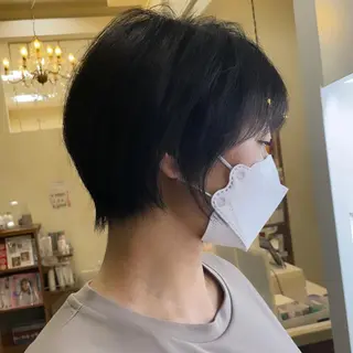 ショート カラー パーマ KAKKY/ショート レイヤー/千種/池下のヘアスタイル