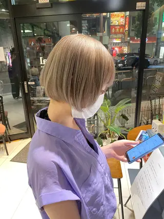 ショート カラー ✨髪質改善専門店✨ QOLU✨のヘアスタイル