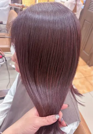 ミディアム カラー 頭皮×髪質改善 透明感カラー💎中村のヘアスタイル