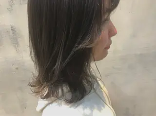 ミディアム カラー かわの ひとしのヘアスタイル