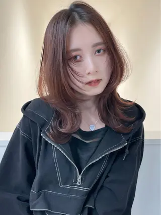 セミロング ウルフカット/ボブ りなのヘアスタイル