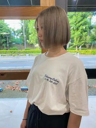 ショート カラー なぎ🌿.∘[ボブ, ニュアンスカラー]のヘアスタイル