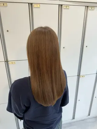 ロング カラー ブリーチなしwカラー /艶カラー/oukaのヘアスタイル