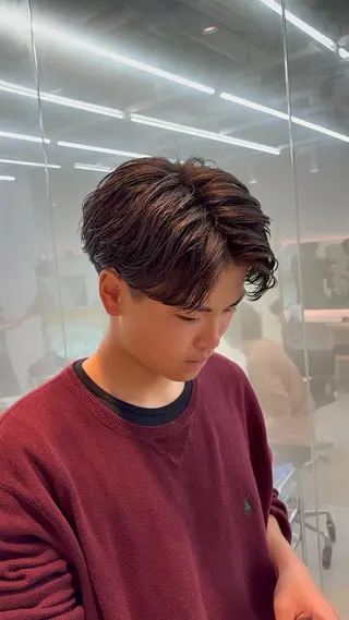 パーマ メンズ 🌀toa/波巻き✨ /メンズパーマ／栄のヘアスタイル