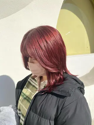 カラー レディースパーマ モデル募集RIKOのヘアスタイル