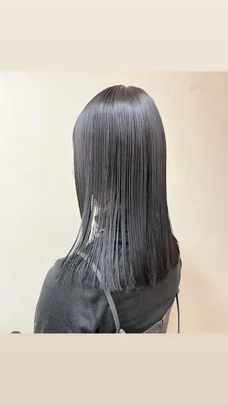 ミディアム カラー スタジオノル パーマ🌀あやなのヘアスタイル