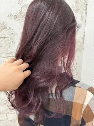 セミロング カラー 💜垢抜けメンズパー マ💜Sakuraのヘアスタイル