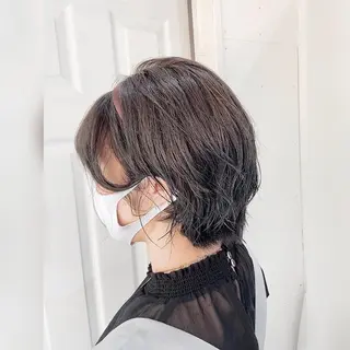 ショート カラー パーマ ♥️ルフ🐒 ミレイ♥️のヘアスタイル