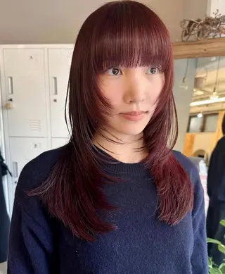 カラー 🌙ヘーゼルベージュ レイヤーカット🌙のヘアスタイル