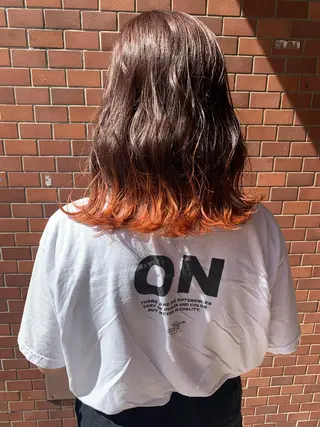 セミロング 丹羽大喜 縮毛矯正/美髪矯正のヘアスタイル