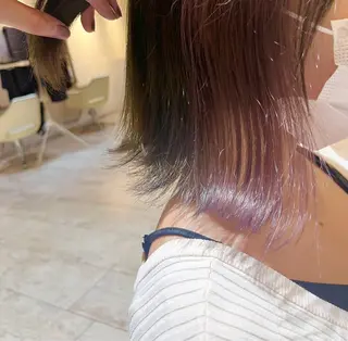 ミディアム カラー 寒色カラー特化/ 透明感カラー/ゆづきのヘアスタイル