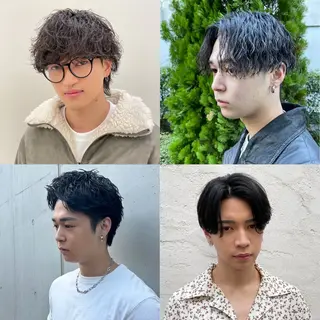 ショート カラー パーマ ヘアアレンジ メンズ 亀井隆汰/メンズ専門 パーマ特化美容師のヘアスタイル