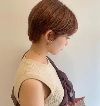 カラー MARU パーマ/レイヤーのヘアスタイル